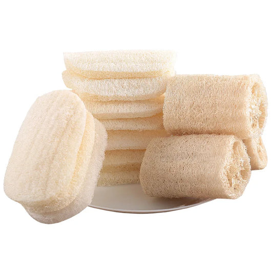 Natural Luffa Sponge Scrubbing Pad for Dishes, Personal Hygiene, Showering, and Exfoliating